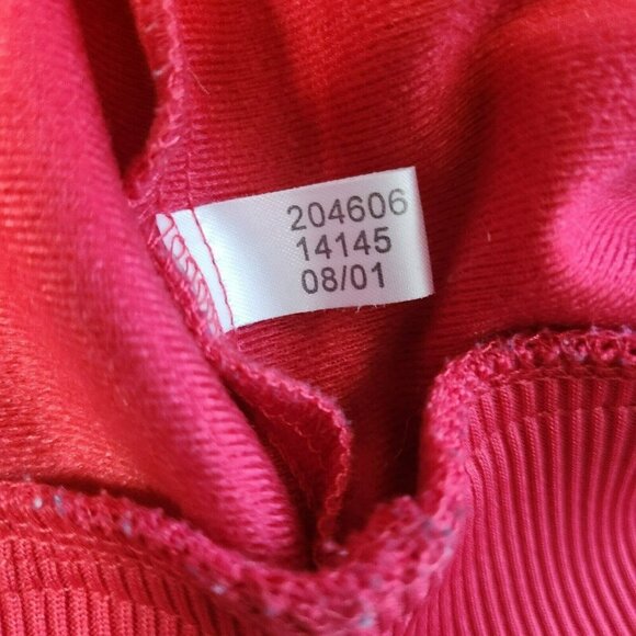 Adidas 3 Stripes Trefoil Warmup Jacket XL Red Navy Full Zip Retro Y2K Vintage - Picture 9 of 14